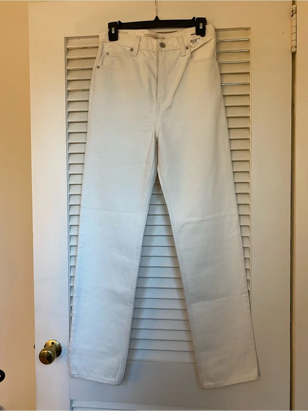 Levi’s 70s High Slim Straight White Jeans